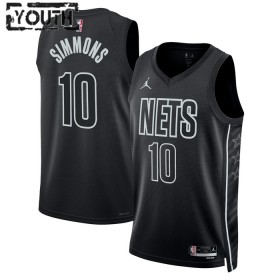 Canotte Bambino Brooklyn Nets Ben Simmons 10 Jordan 2022-23 Statement Edition Nero Swingman